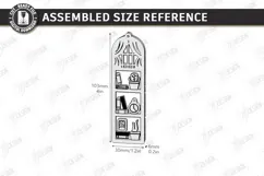 3D Layered Wooden Bookshelf Bookmark Laser Cut | Gift Idea Product Image 2