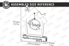 Love Home Décor Laser Cut | Table Decoration | Modern Rustic Product Image 2