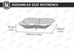 Layered Contour Bowl Laser Cut | 3D Fruit Basket | Kitchen Product Image 2