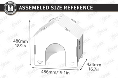 Cat House Laser Cut | Pets | Wooden Mini Houses | Pet Home Product Image 2