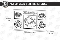 Fast Food Serving Trays Laser Cut Bundle | Serving Board SVG Product Image 14