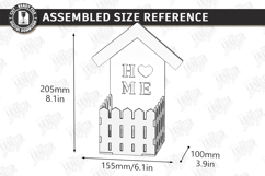 Valentine's Day Planter Holder Laser Cut | Flower Box SVG Product Image 2