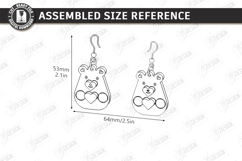 Valentine&#039;s Day Earrings Laser Cut|Hearts Shape|Accessories Product Image 2