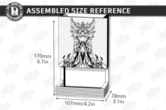 RPG Magnet Dice Tower Laser Cut Bundle | Dragon and Castle Product Image 9