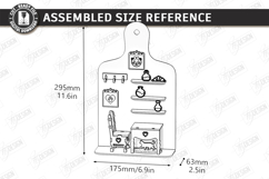Kitchen Board Miniature Room Box Laser Cut Bundle | 3D Board Product Image 25