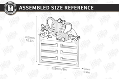 Baby Bow Holder Laser Cut | Hair Accessory Organizer SVG Product Image 2