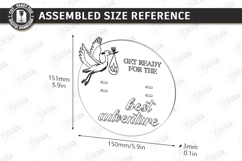 Pregnancy Test Reveal Disc Laser Cut | Keepsake Files SVG Product Image 2