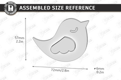 Cute 3D Fridge Magnets Laser Cut | Home Decor | Birds Laser Product Image 2