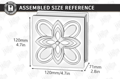 Decorative Gift Box Laser Cut | Floral Lid Jewelry Box SVG Product Image 2