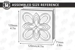 Decorative Gift Box Laser Cut | Floral Lid Jewelry Box SVG Product Image 2