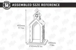 3D Layered Wooden Prayer Shrine Laser Cut | Display Stand Product Image 2