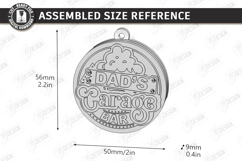 Bottle Opener Keychain Laser Cut | Father's Day Gift Idea Product Image 2