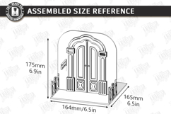 Decorative Door Bookends Laser Cut | Home Library Accessory Product Image 2