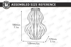 Wooden Wildflowers Vase Stand Laser Cut Bundle | 3D Layered Product Image 24