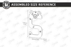 Animal Bag Hook Holder Laser Cut | Desk Purse Hanger SVG Product Image 2