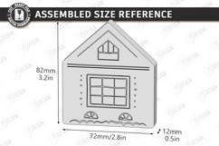 Miniature Village Block Toy Laser Cut | Layered Town House Product Image 2