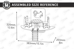 Squirrel Feeder Laser Cut | Wooden Squirrel Nut Bar | Garden Product Image 2
