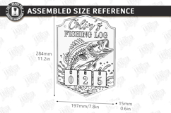 Fishing Log Tracker Laser Cut | Father's Day Gift Idea | CNC Product Image 2