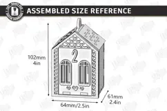 3D Wooden Advent Wreath House Laser Cut | Advent Calendar Product Image 5