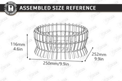 Parametric Wooden Bowls Laser Cut | Geometric Fruit Bowl SVG Product Image 2