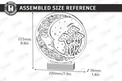3D Layered Round Lamp Laser Cut Bundle | Wooden Night Light Product Image 15