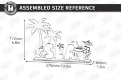 Coastal Beach Decor Stand Laser Cut Bundle | 3D Layered SVG Product Image 15
