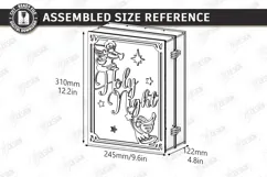 Wooden Christmas Advent Calendar Laser Cut | Layered Holiday Product Image 2