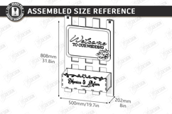 A-Frame Welcome Sign Laser Cut | Outdoor Decor | Wedding SVG Product Image 2