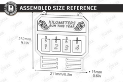 Runner Tracker Laser Cut Bundle | Fitness Progress Board SVG Product Image 14