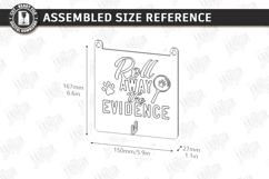 Pet Hair Roller Holder Laser Cut|Roll Away the Evidence SVG Product Image 2