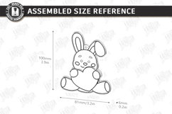 Valentine's Paintable Ornament Laser Cut | Coloring Craft Product Image 2