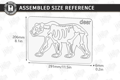 Animal Skeleton Laser Cut | Anatomy Puzzles | Learning Bones Product Image 2