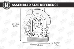 Kids Night Light Stand Laser Cut | Table Lamp | Desk Decor Product Image 2