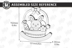Easter Bunny Rocker Laser Cut Bundle | Tabletop Easter Decor Product Image 18