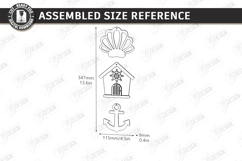 Coastal Hanging Decor Laser Cut Bundle | 3D Nautical Signs Product Image 15