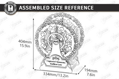 Wooden Ferris Wheel Photo Frame Laser Cut|3D Laser|Love SVG Product Image 3