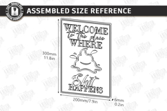 Funny Bathroom Wall Art Laser Cut | Sarcastic Toilet Sign Product Image 2