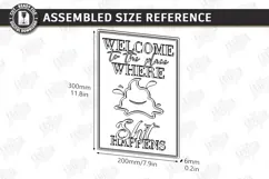 Funny Bathroom Wall Art Laser Cut | Sarcastic Toilet Sign Product Image 2