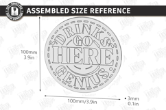 Sarcastic Coasters with Stand Laser Cut | Funny Designs SVG Product Image 2