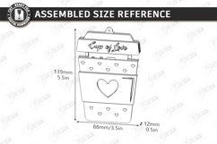 Valentine's Day Gift Card Holder Laser Cut|Romantic Gift Tag Product Image 3