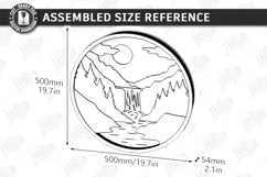 3D Layered Wall Art Laser Cut | Modern Home Interior Art SVG Product Image 2