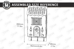 Miniature House Key Holder Laser Cut | 3D Wall Decor | CNC Product Image 2