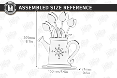 3d layered Flower - Wooden Spring Flowers Decor Laser Cut Product Image 3