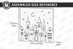 3D Cityscape Layered Laser Cut | Shadow Box | Wall Decor SVG Product Image 3