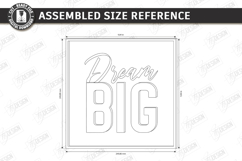 Motivational Wall Sign Laser Cut - Inspirational Quote SVG Product Image 3