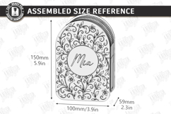 Jewelry Box with Mirror Laser Cut | Floral Jewelry Organizer Product Image 2