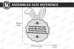 Easter Bait Tag Laser Cut | Basket Tags | Engraved Gift Tags Product Image 2