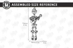 Flexible Skeleton Keychain Laser Cut | Skeleton Bag Charm Product Image 2