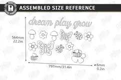 Nursery Wall Decor Laser Cut | Kids Room Decor | Kids Laser Product Image 3