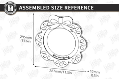 Affirmation Mirror Frame Laser Cut | Kind Quotes SVG | CNC Product Image 3